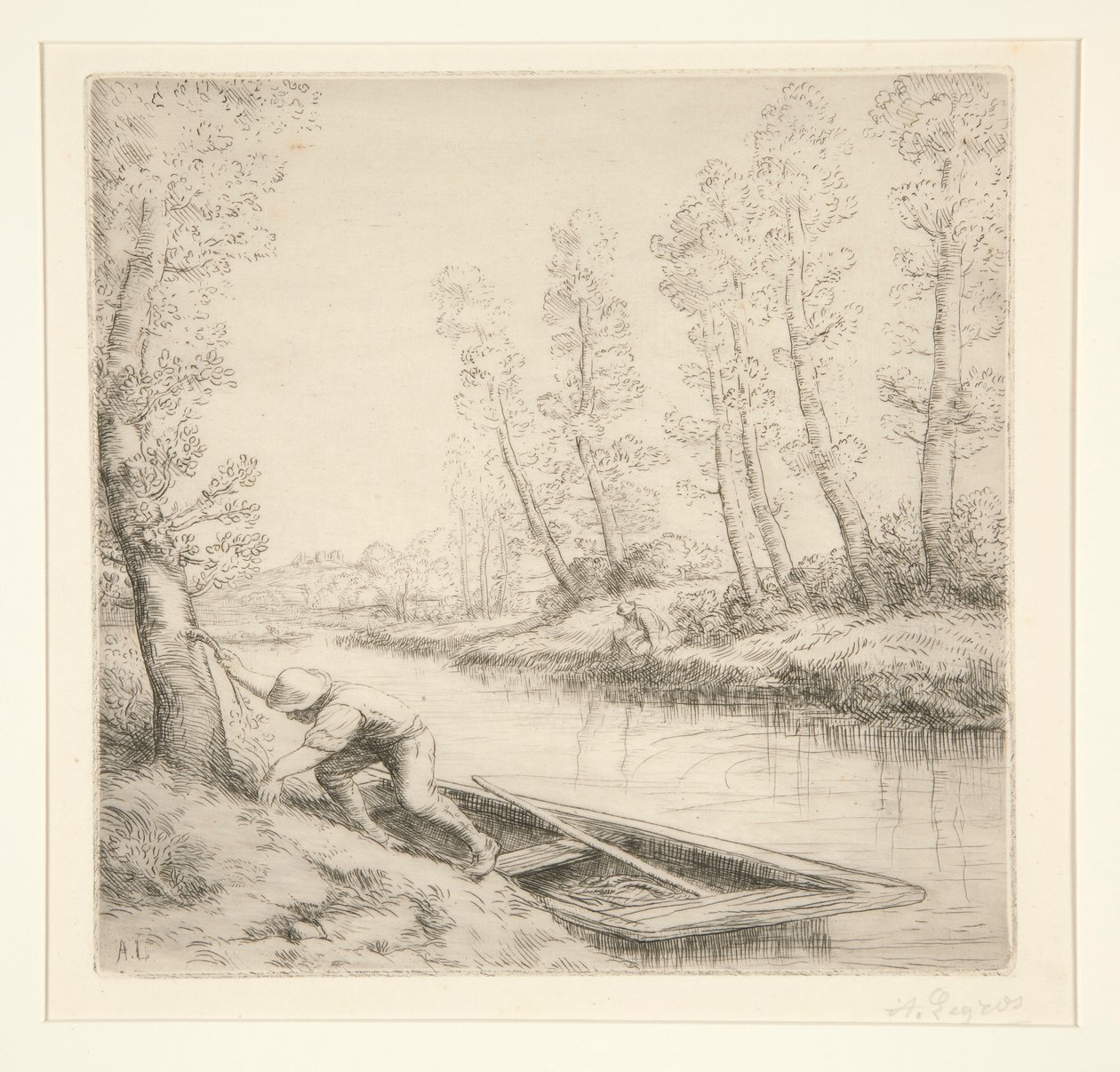 nehirde sabah by Alphonse Legros