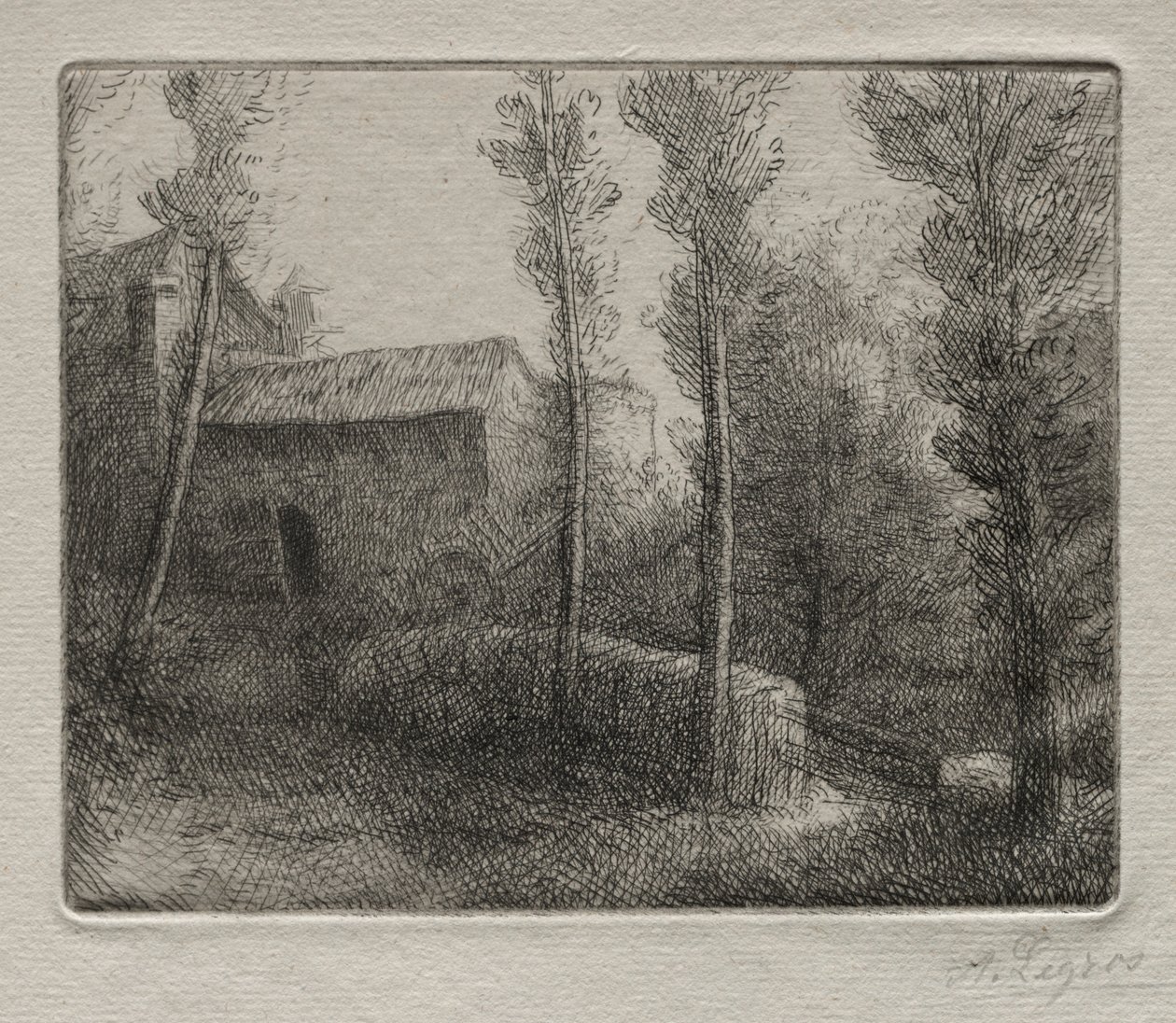 Değirmen Köprüsü. by Alphonse Legros