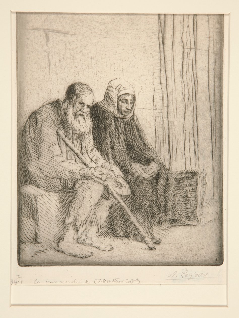 İki Dilenci (İki Dilenci) by Alphonse Legros