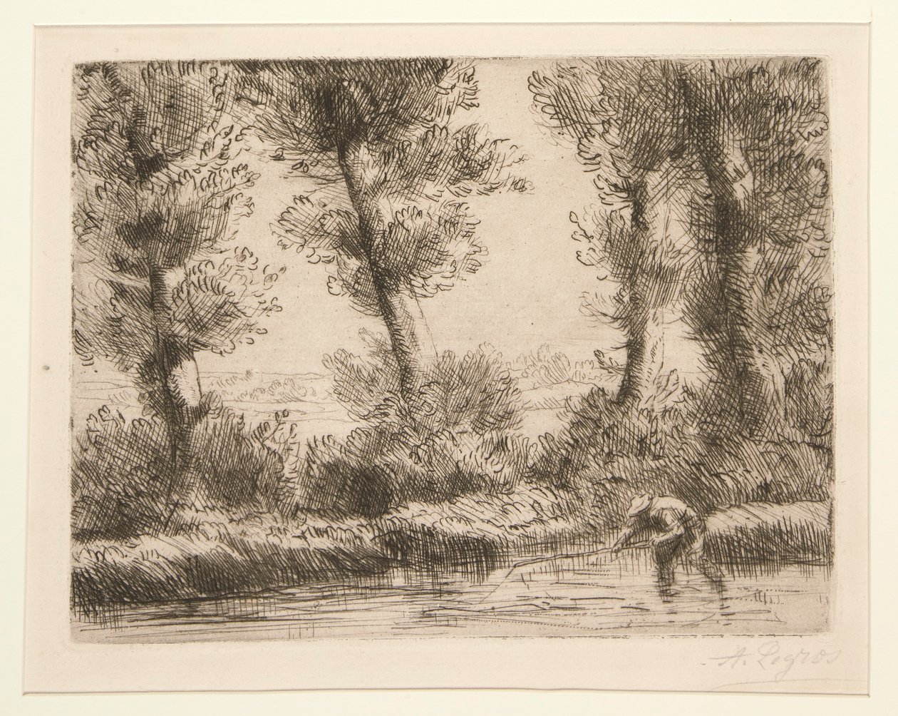 Les bords de la Liane (Liane Kıyıları) by Alphonse Legros