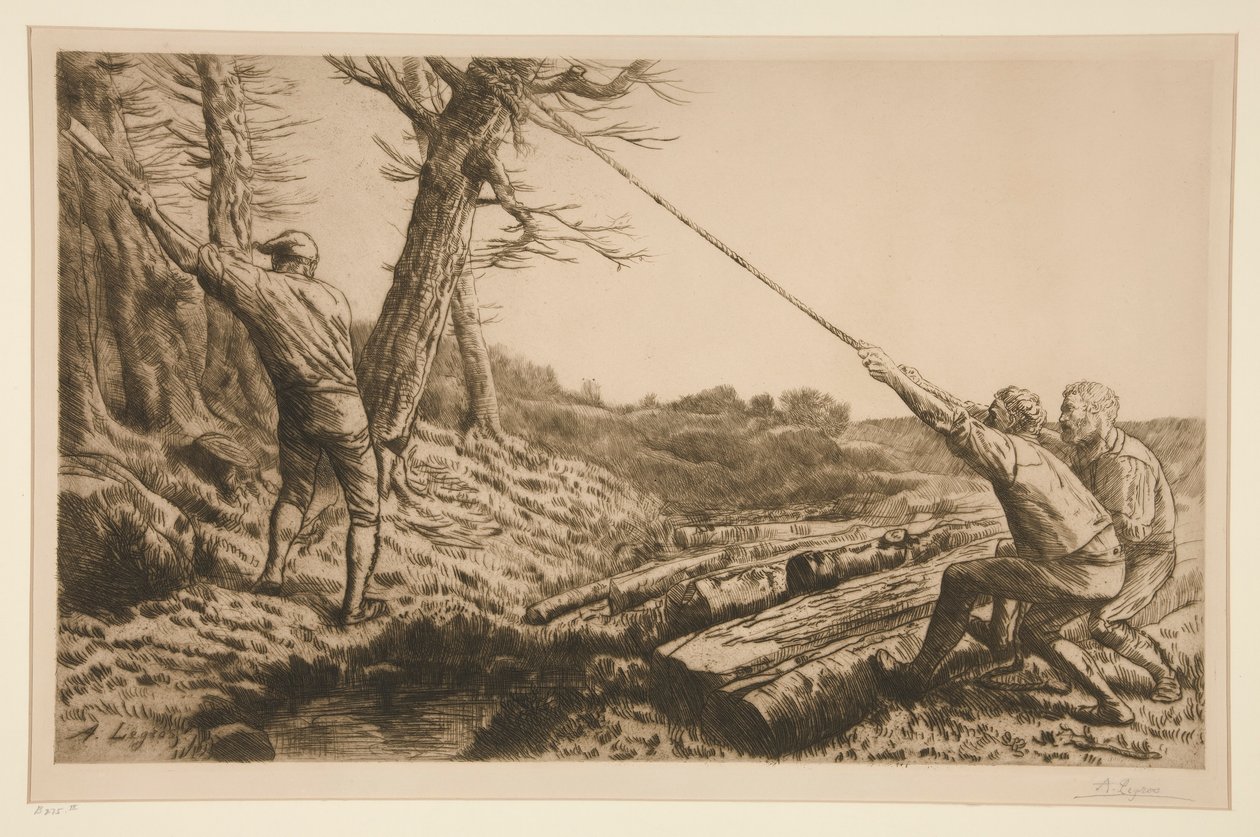 Les bucherons (Oduncular) by Alphonse Legros