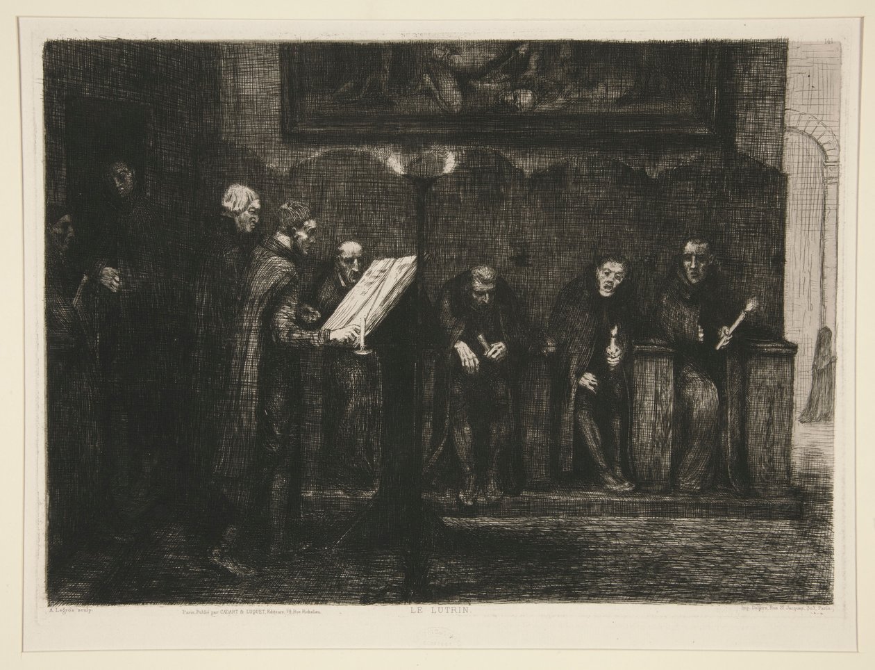 Les chantres espagnols veya Le lutrin (İspanyolca Cantors veya The Lectern) by Alphonse Legros