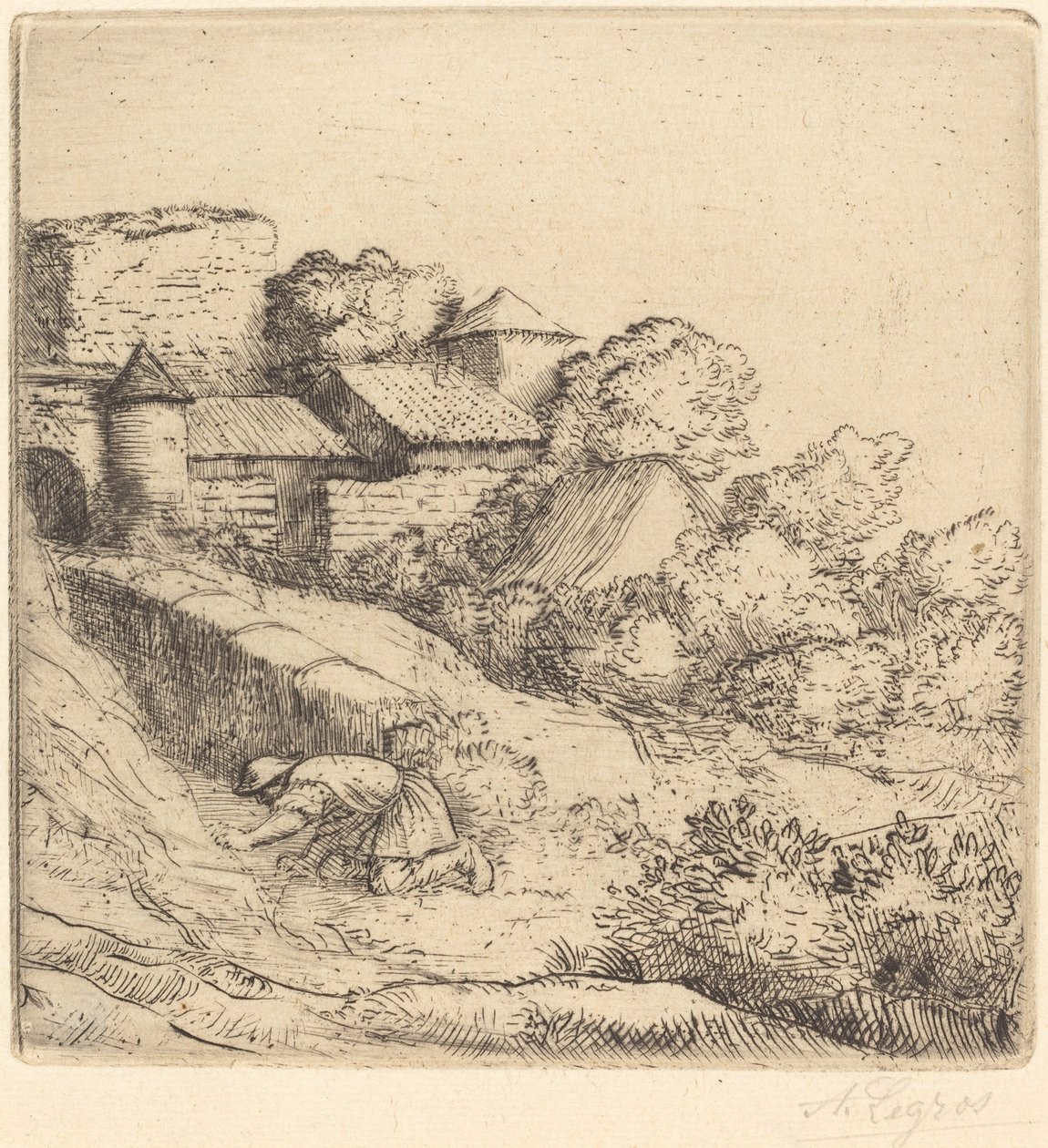 Küçük Çim Yakıcı by Alphonse Legros