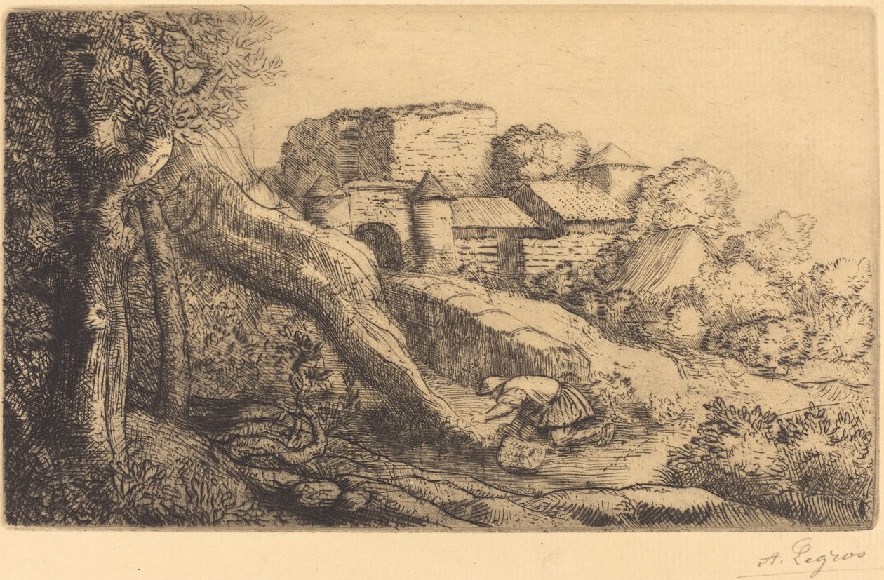 Küçük Çim Yakıcı by Alphonse Legros