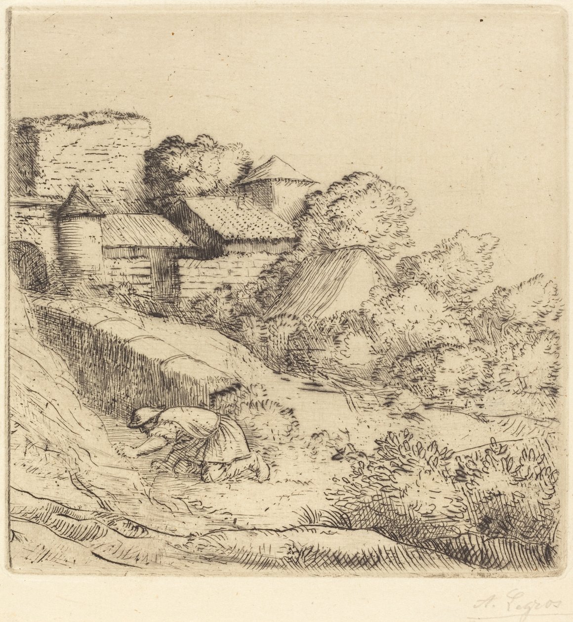 Küçük Çim Yakıcı by Alphonse Legros