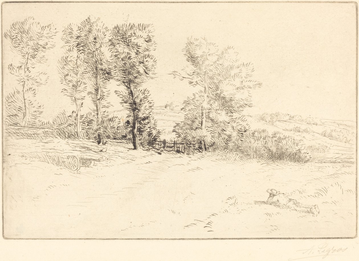 Güneşli Çayır (Le pre ensoleille) by Alphonse Legros