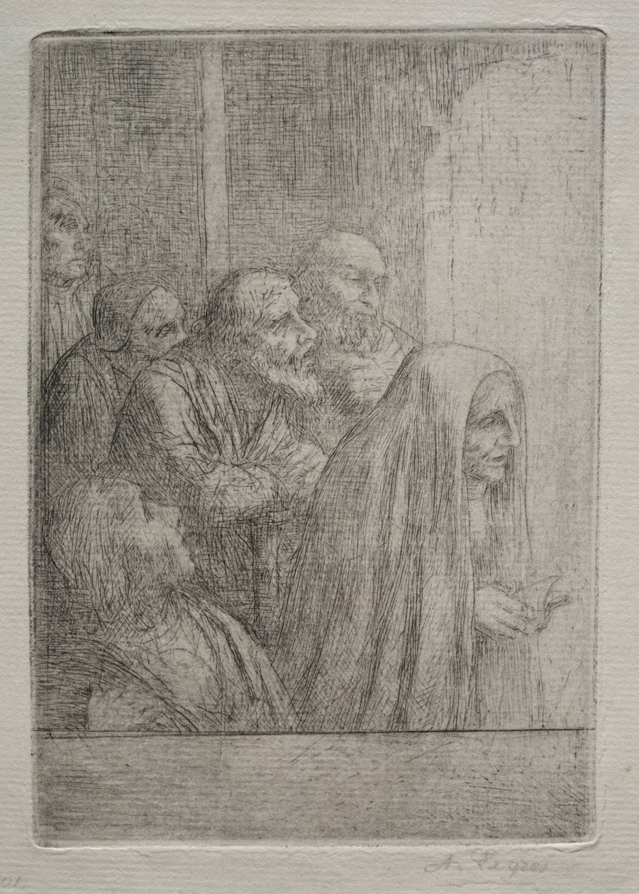 gece yarısı ayin by Alphonse Legros