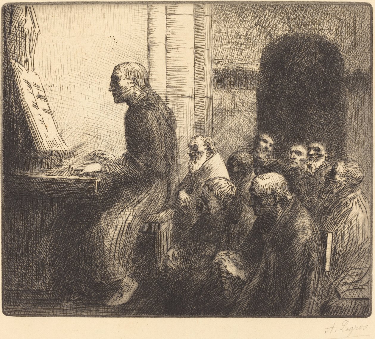 Keşiş Kilisede Org Çalıyor Keşiş kilisede Org çalıyor. by Alphonse Legros