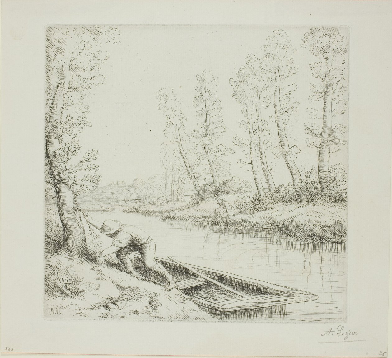nehirde sabah by Alphonse Legros