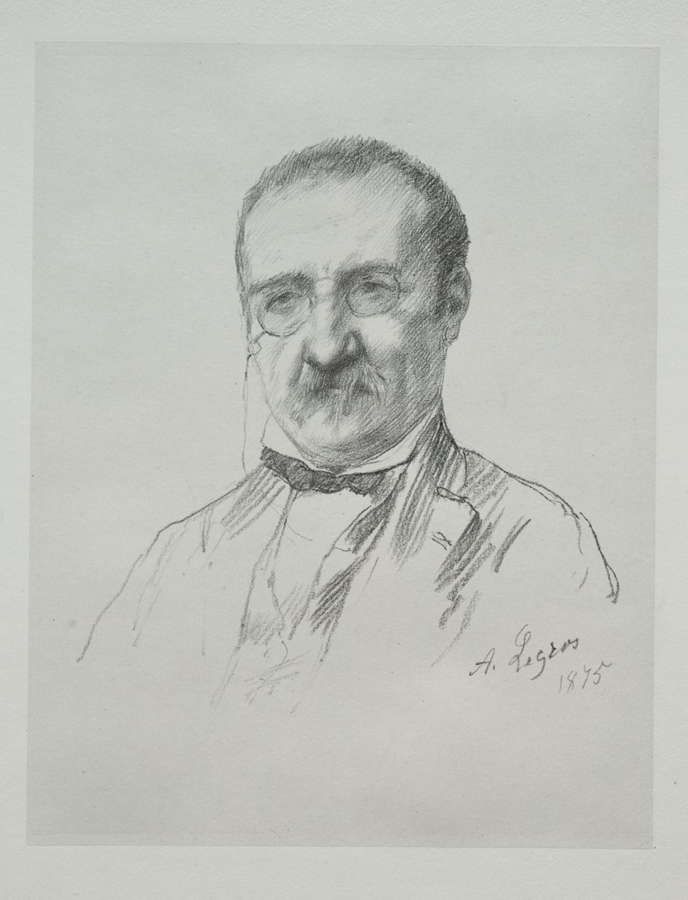 Bay Champfleury, 1875. by Alphonse Legros
