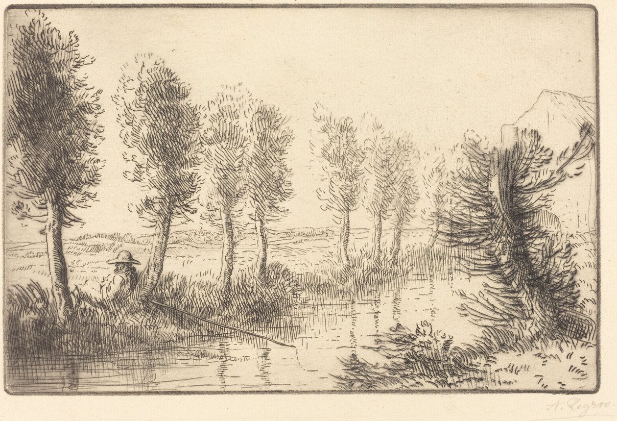 Değirmenin Yakını (Pres du moulin) by Alphonse Legros