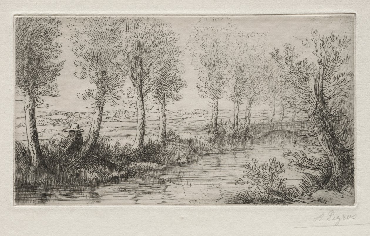 Değirmen yakınında by Alphonse Legros