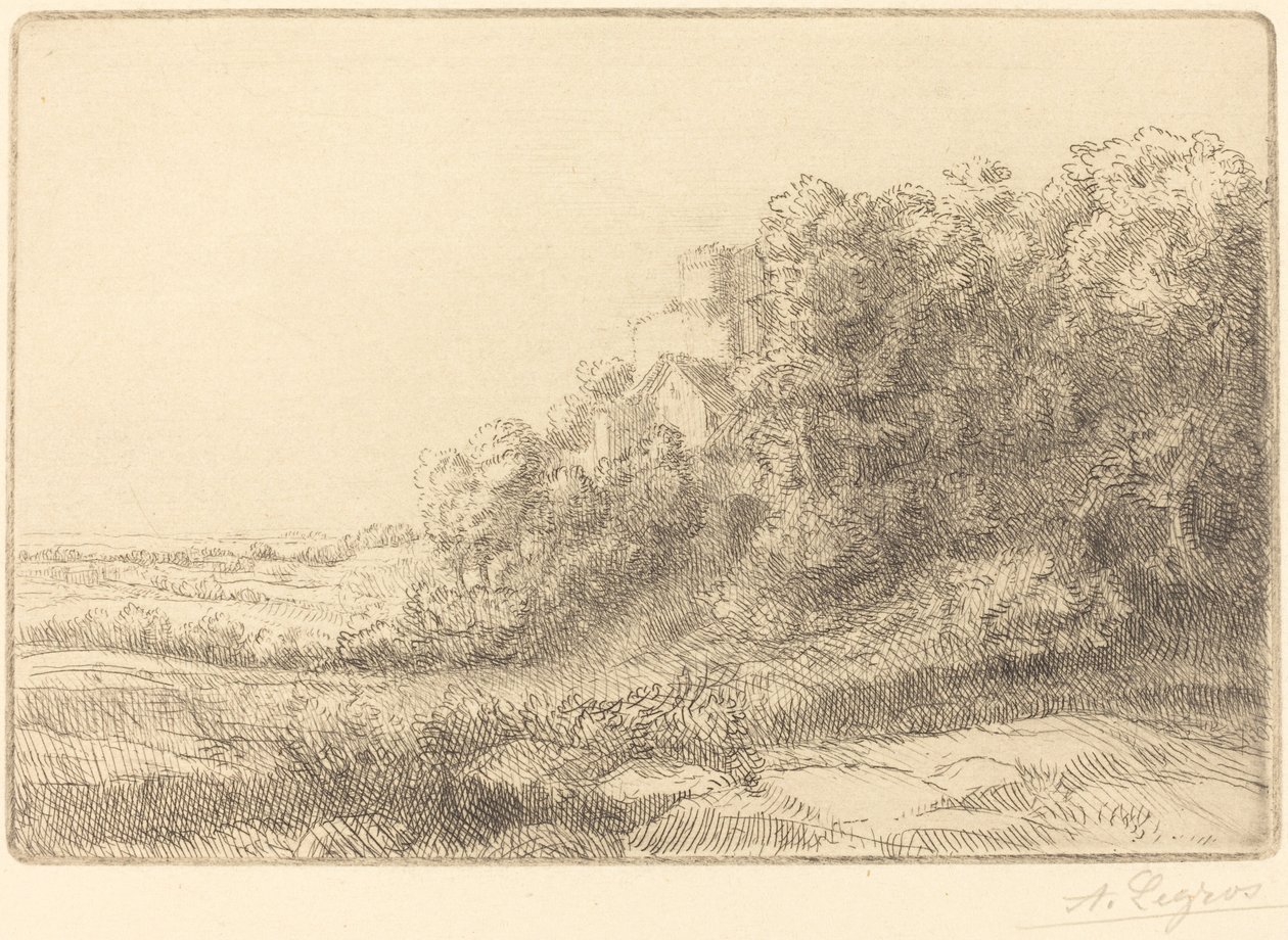 eski şato by Alphonse Legros