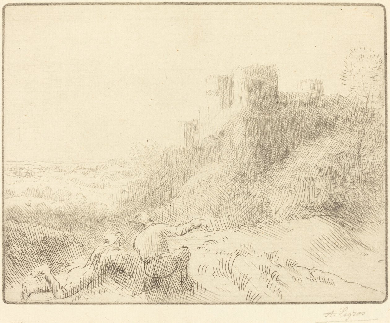 eski şato by Alphonse Legros