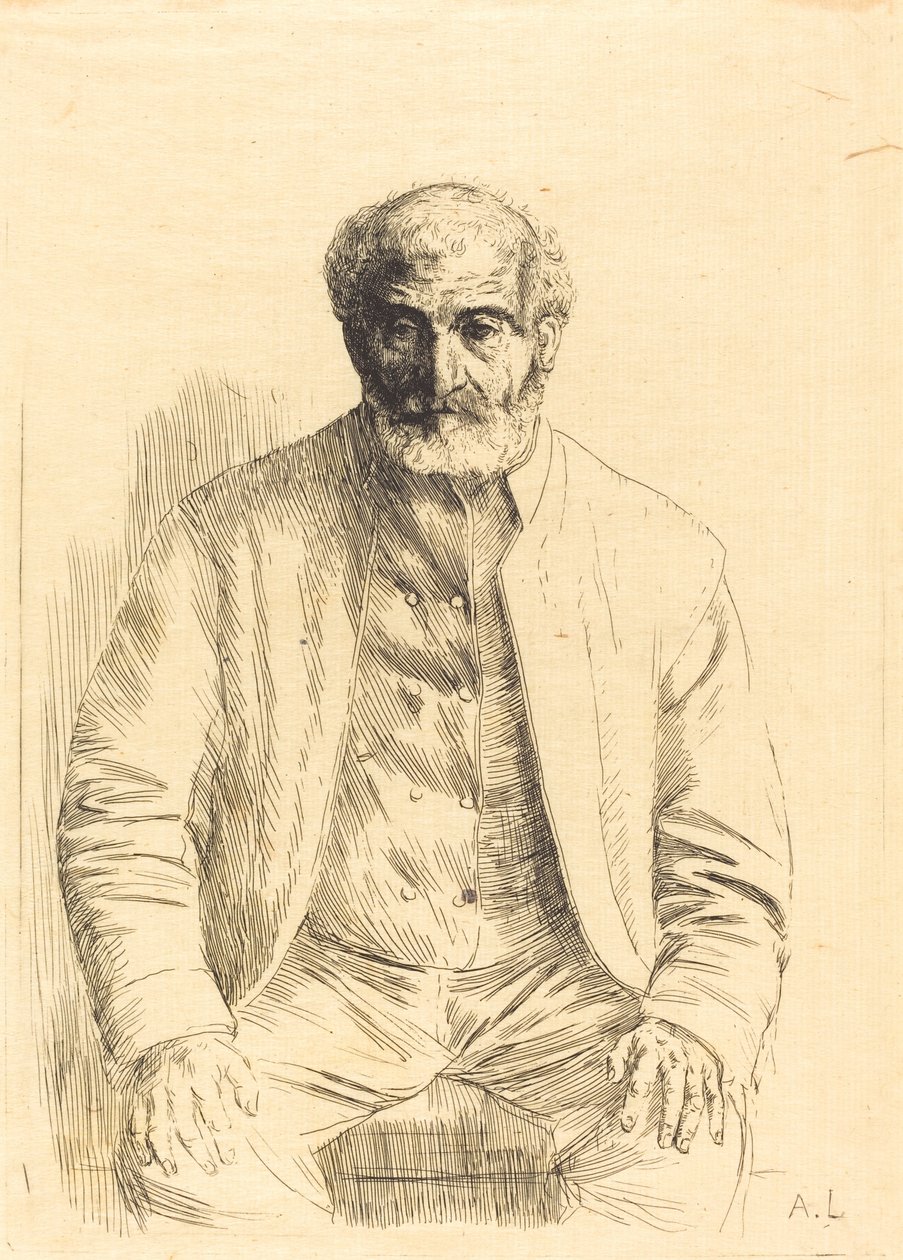 Yaşlı adam Vieillard assis