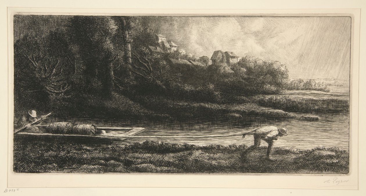 Tekne Manzarası by Alphonse Legros