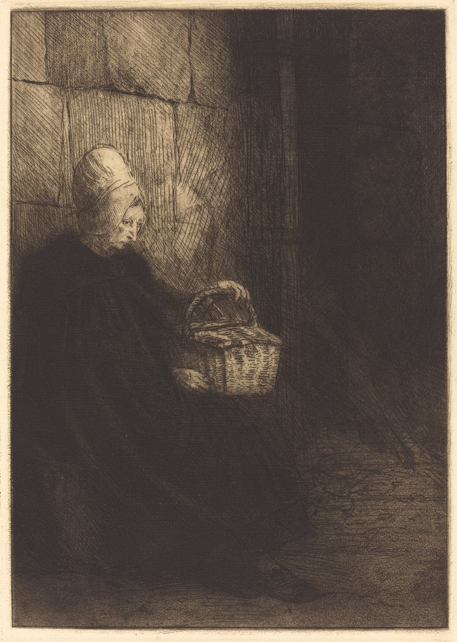 Boulogne Köylü Kadını by Alphonse Legros