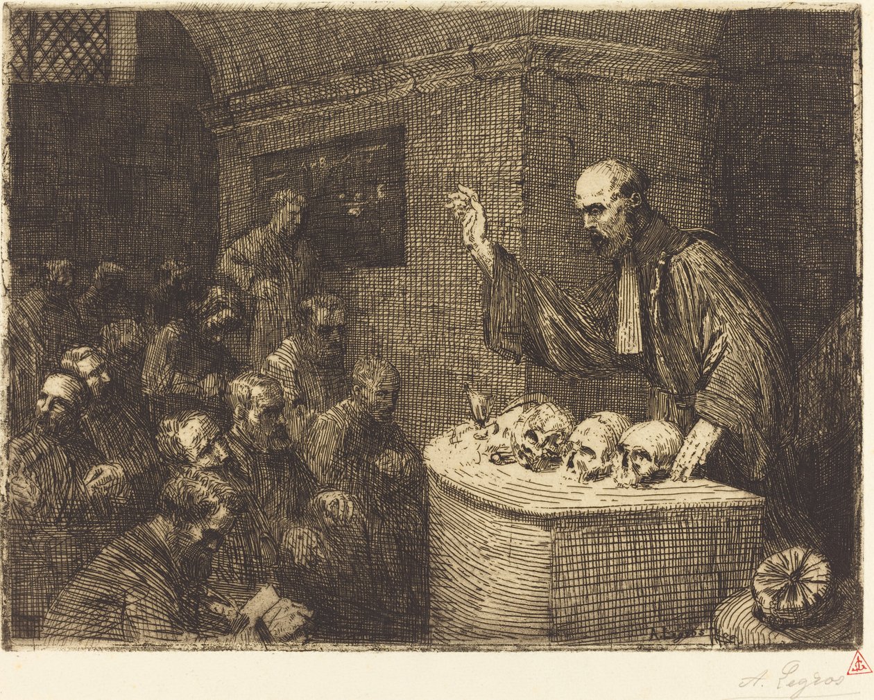 Frenoloji Kursu 2. Plaka by Alphonse Legros
