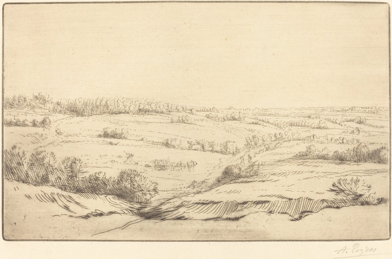 Düz Ova. by Alphonse Legros