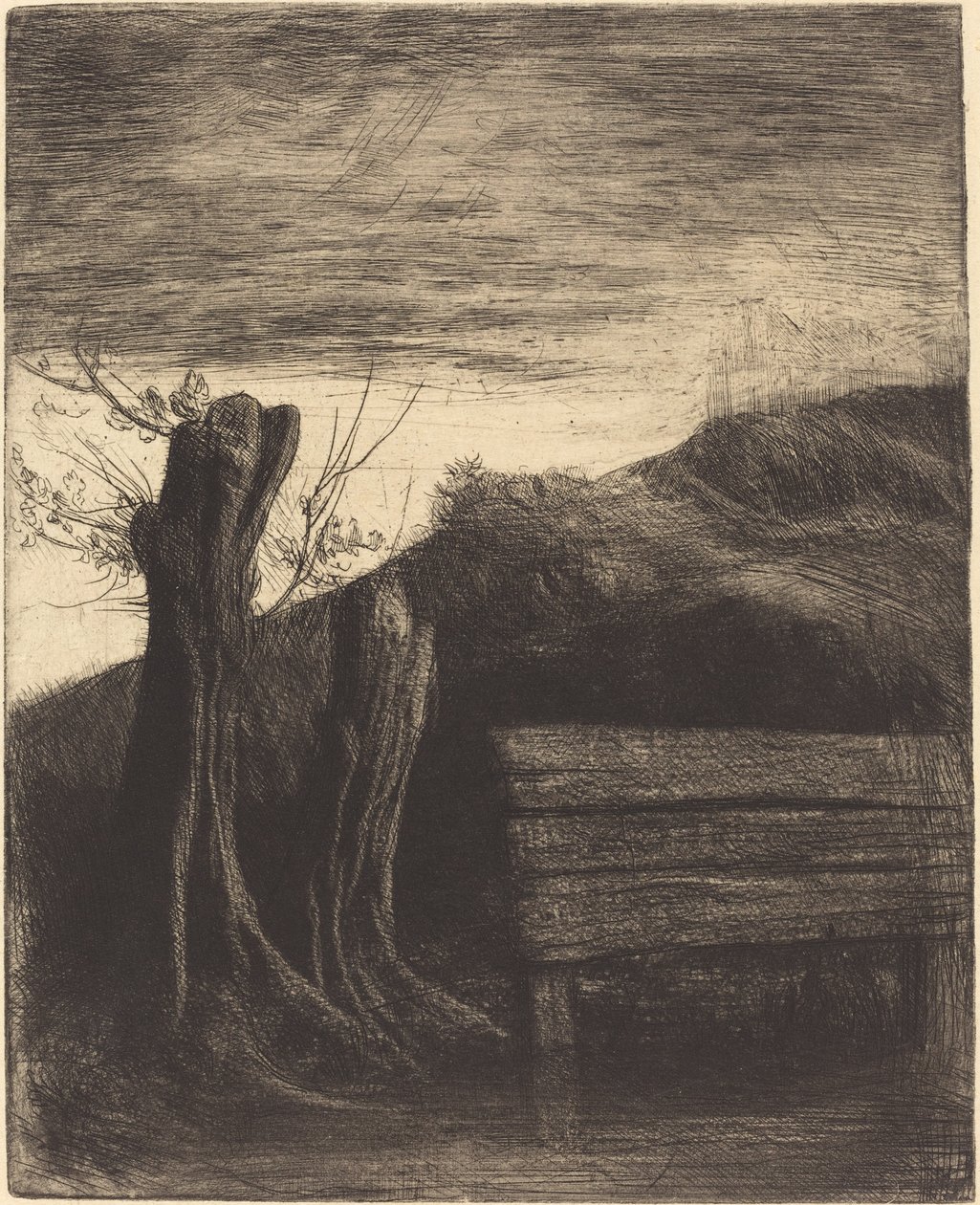 Pollard Willows Les saules tetardları. by Alphonse Legros