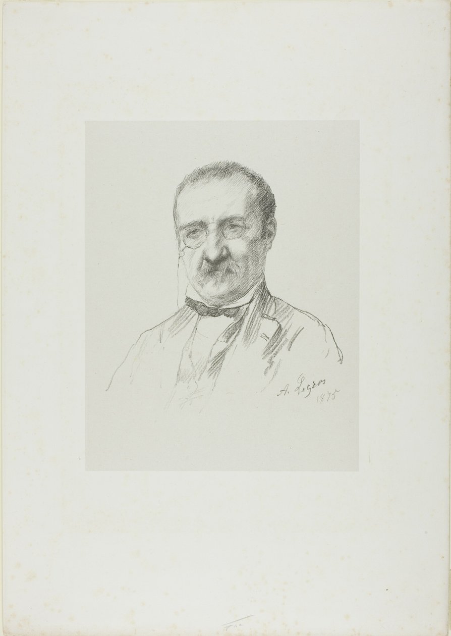 Champfleury portresi by Alphonse Legros