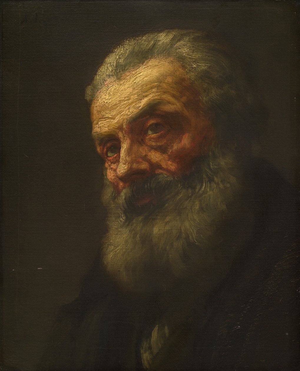 Yaşlı Bir Adamın Portresi by Alphonse Legros