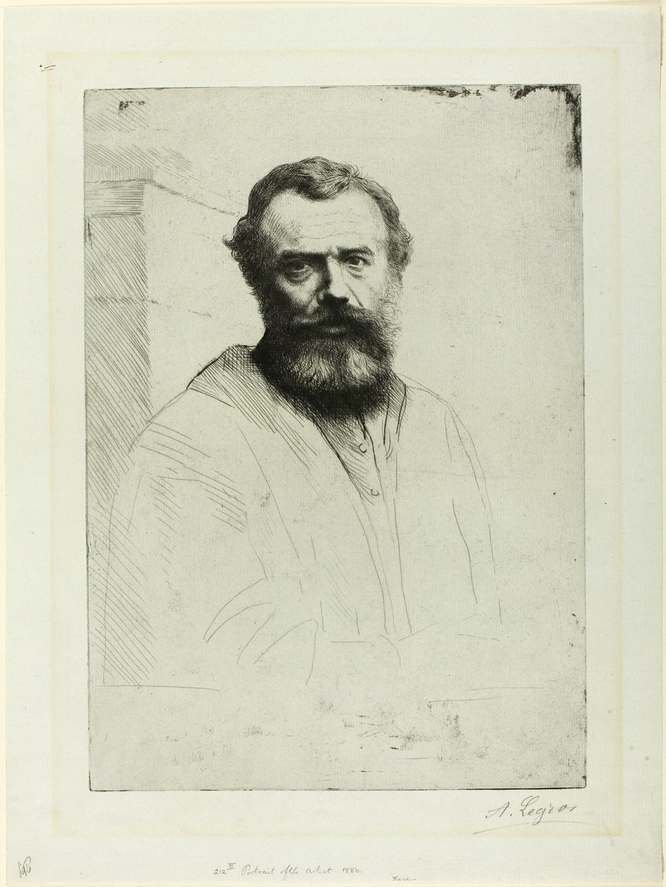Sanatçının Portresi by Alphonse Legros