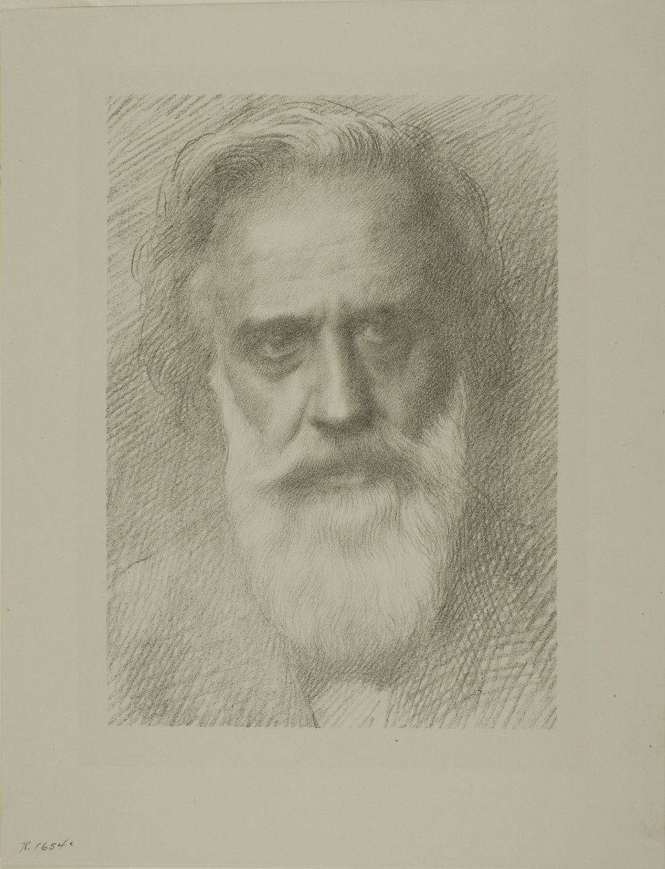 Sanatçının Portresi, sekizinci tabak by Alphonse Legros