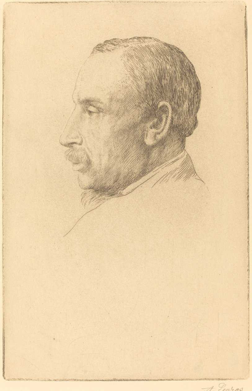 Profesör W. Cawthorne Unwin by Alphonse Legros