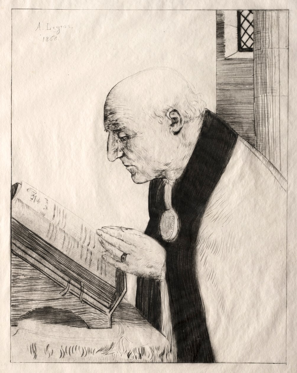Ofisi Okumak, 1868. by Alphonse Legros