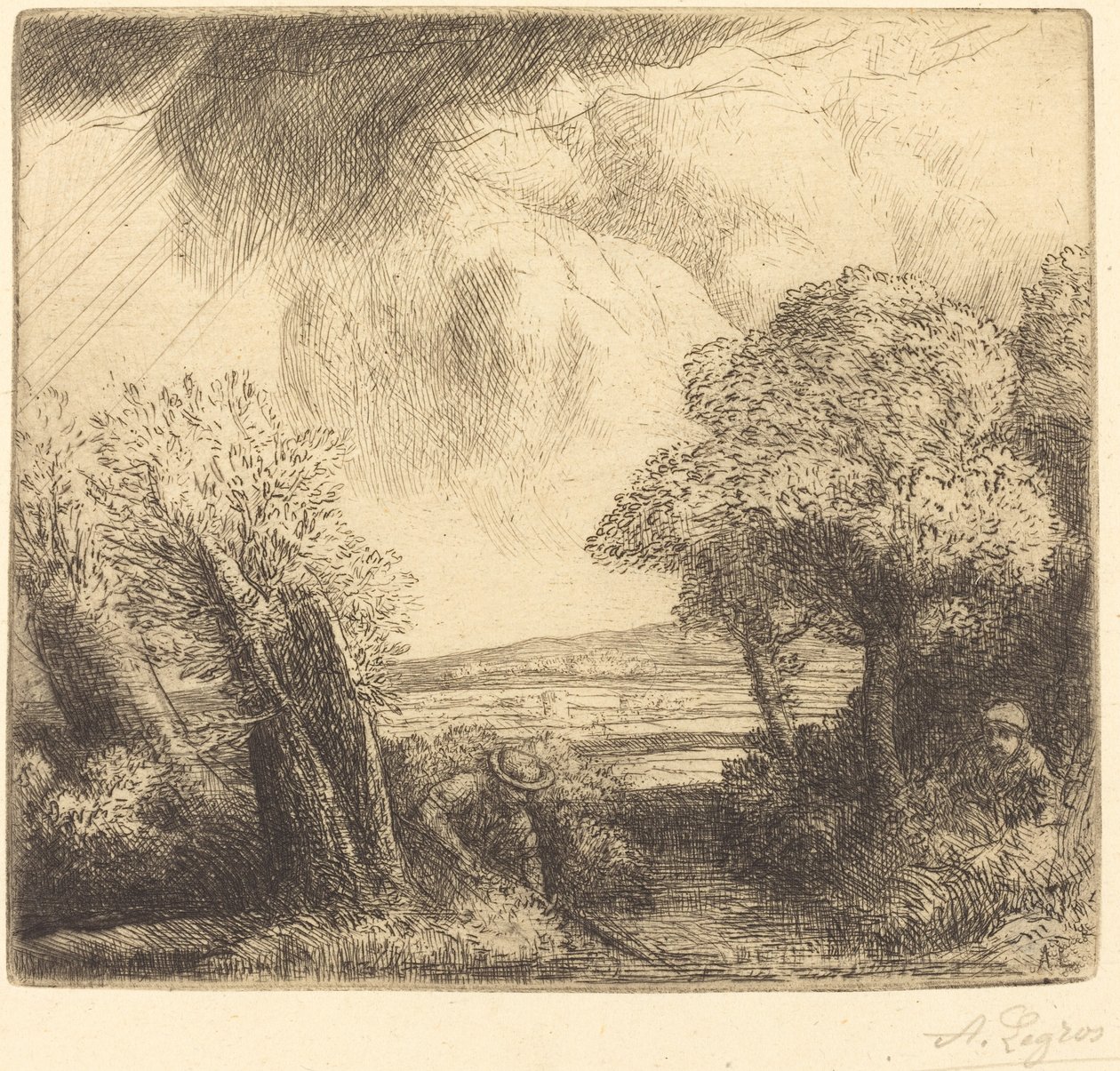 Trastimene Gölü'nün Anılması (Souvenir du lac de Trastimene) by Alphonse Legros