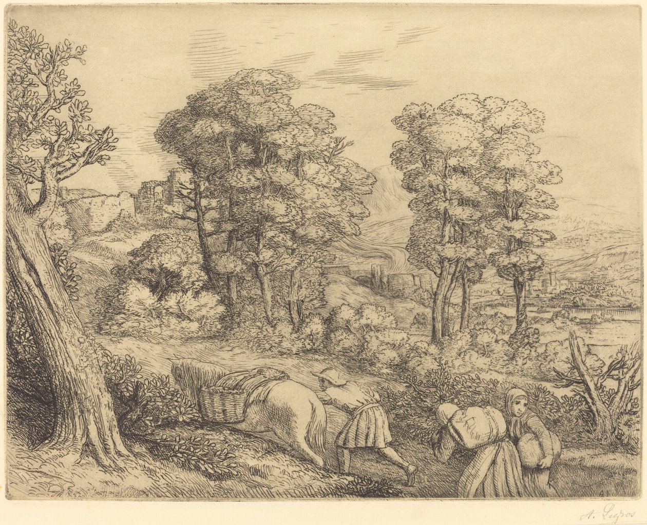 Çiftliğe Dönüş by Alphonse Legros