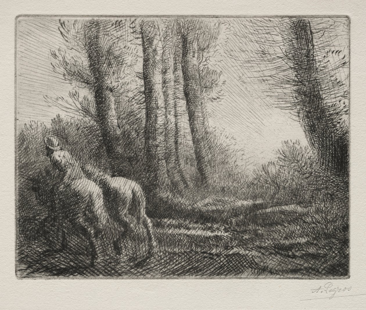 Toprağı Sürmekten Dönüş. by Alphonse Legros