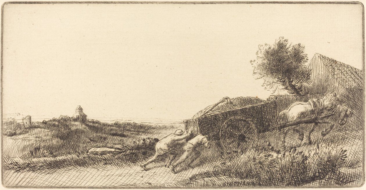 Hay ile Dönüş (Rentrant le foin) by Alphonse Legros