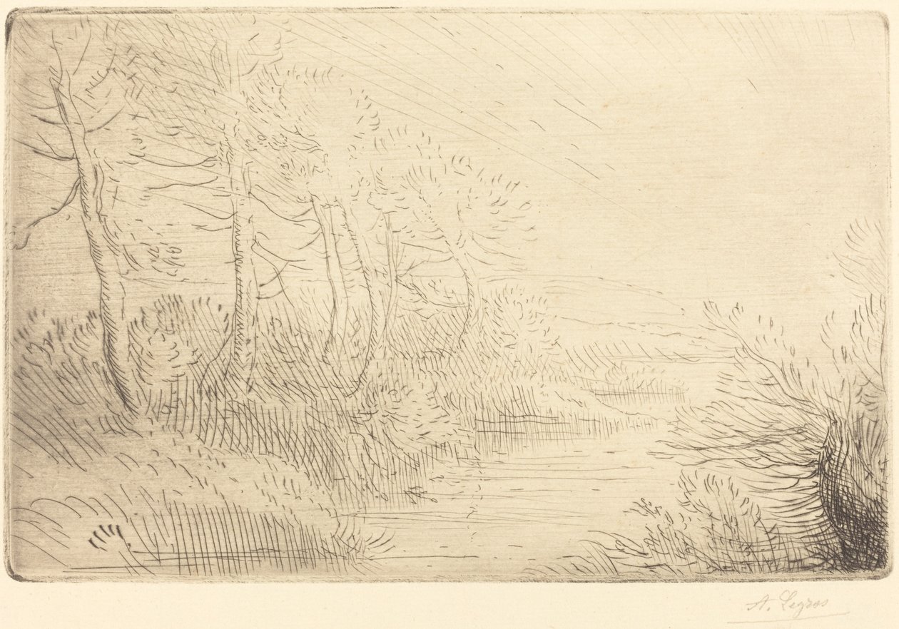Nehir kıyısı (Bord de la Riviere) by Alphonse Legros