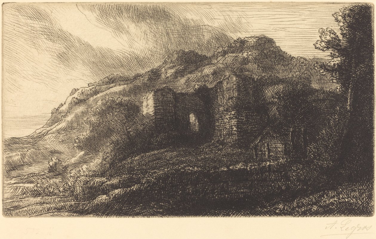 Bir Chateau Harabeleri by Alphonse Legros