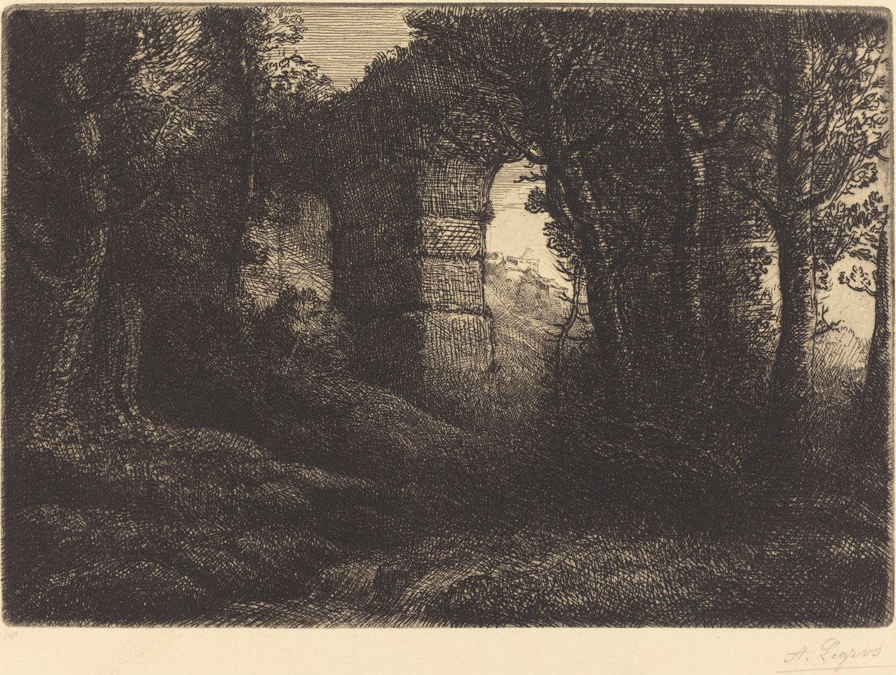 Eski Bir Su Kemeri Kalıntıları Eski bir su kemerinin kalıntıları. by Alphonse Legros