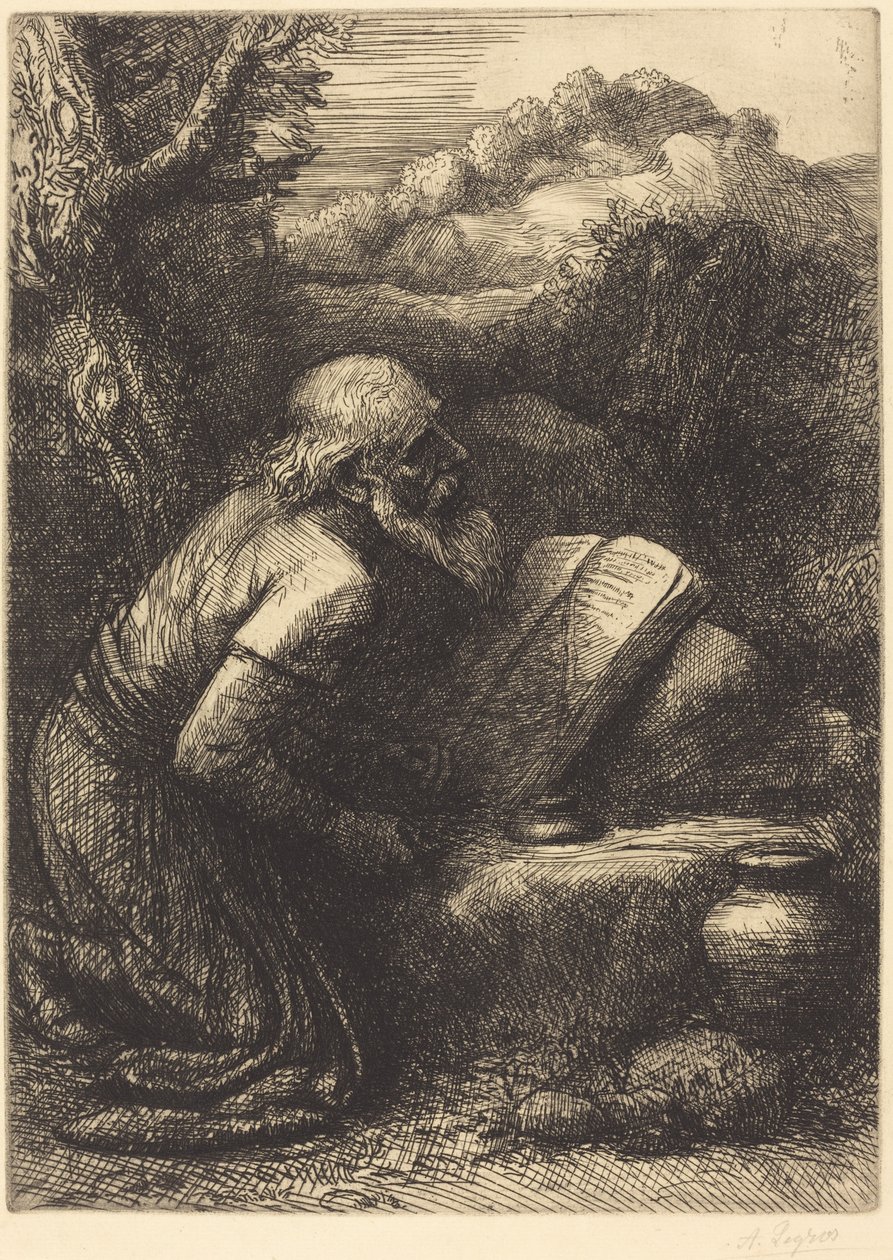 Aziz Jerome, 2. plaka. by Alphonse Legros