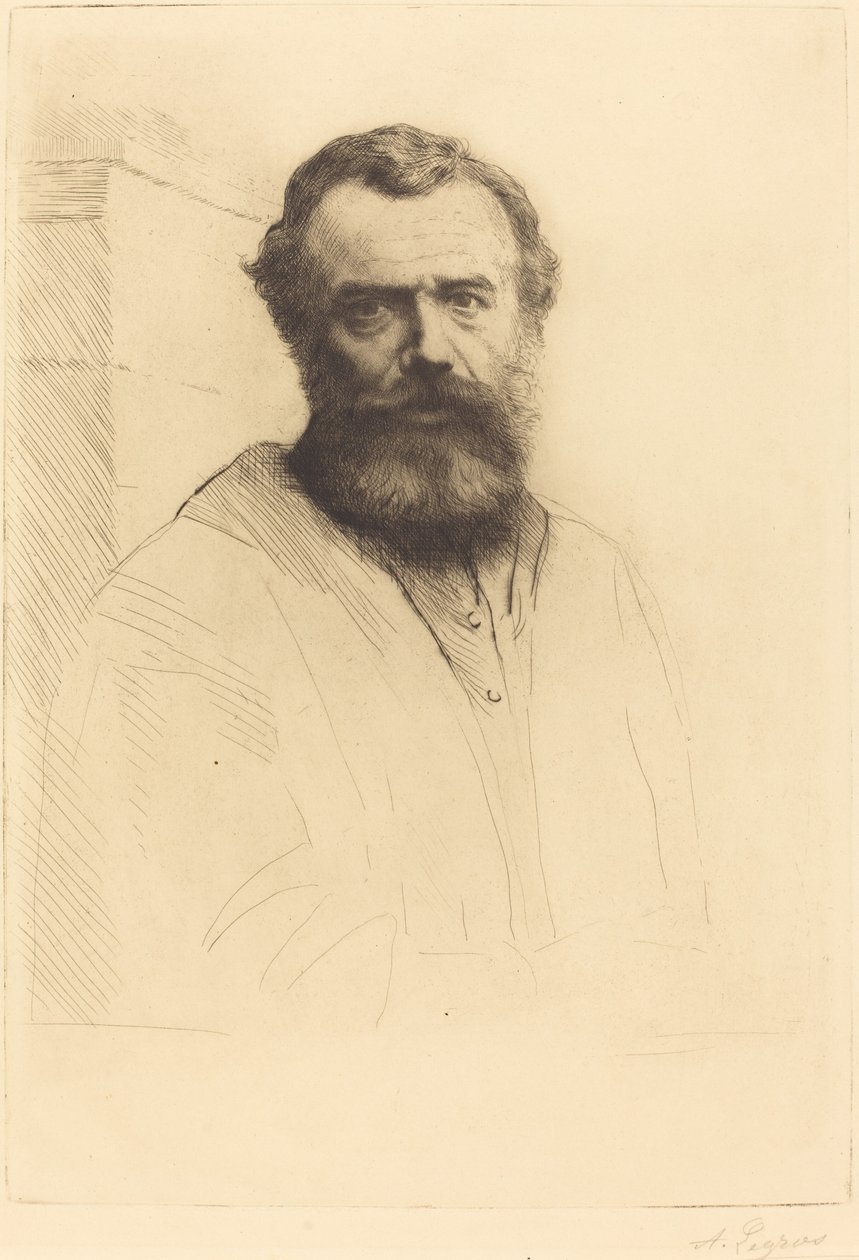 Otoportre, 3. plaka by Alphonse Legros
