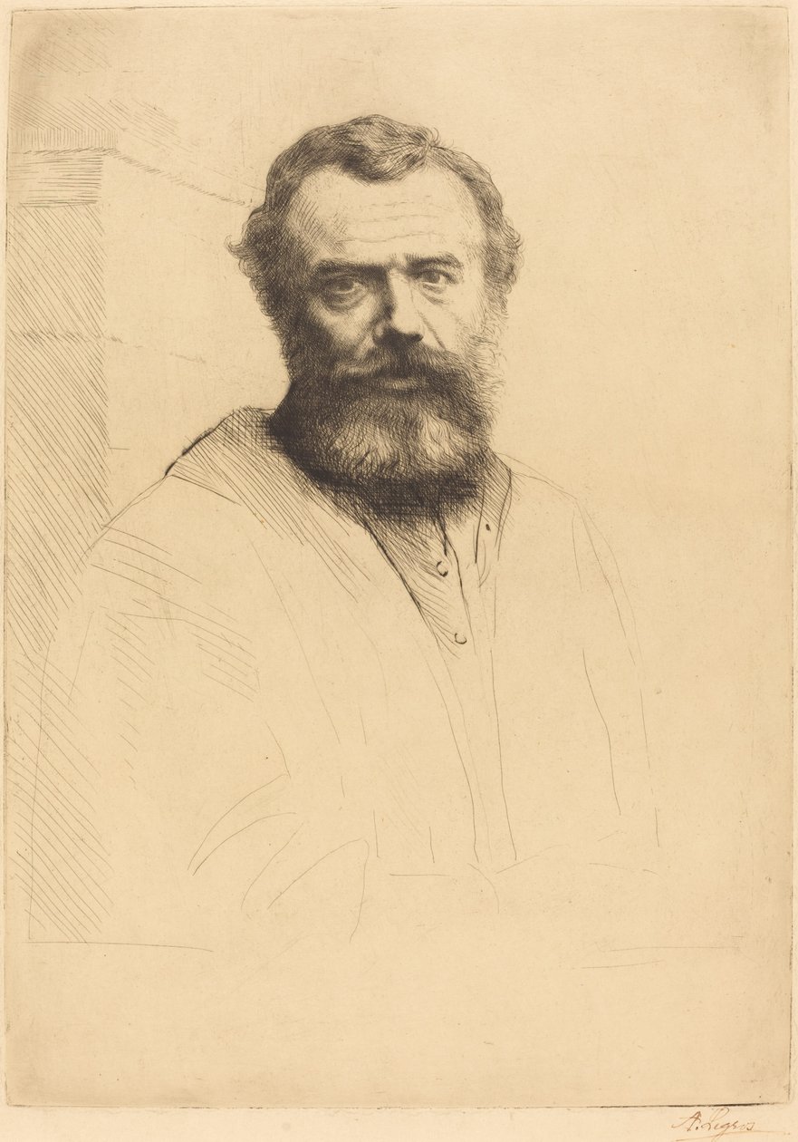 Otoportre, 3. plaka by Alphonse Legros
