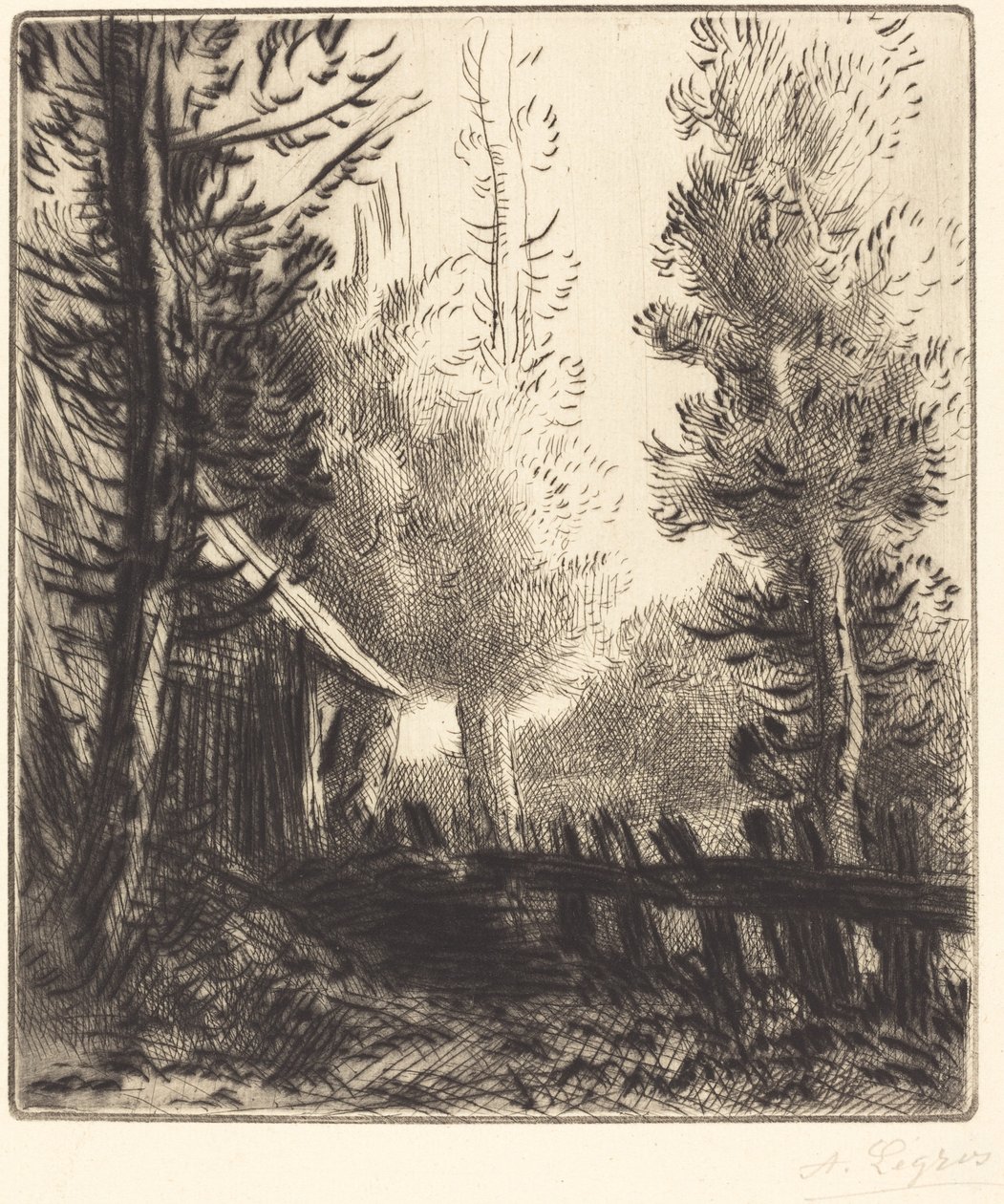 Kulübe (le hangar) by Alphonse Legros