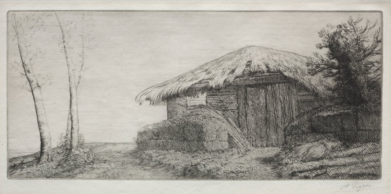 Tepedeki ağıl by Alphonse Legros