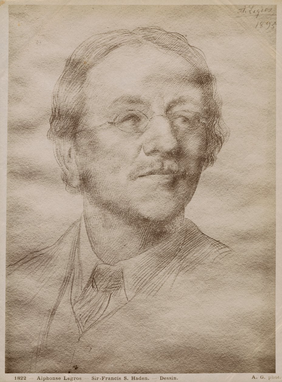 Sir Francis Seymour Haden Junior, 1895 (kağıt üzerinde altın puan) (ayrıca bkz. 414598) by Alphonse Legros