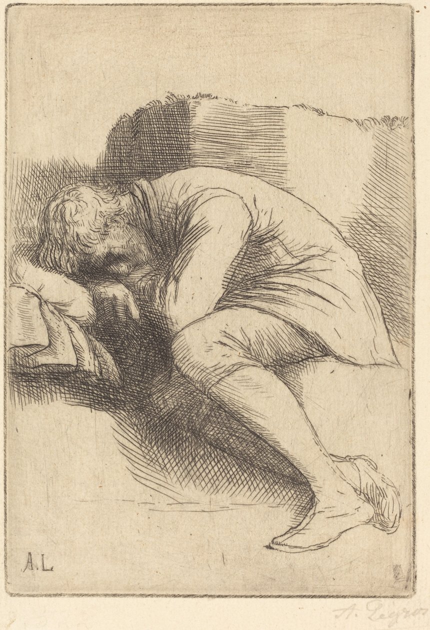 uyuyan by Alphonse Legros