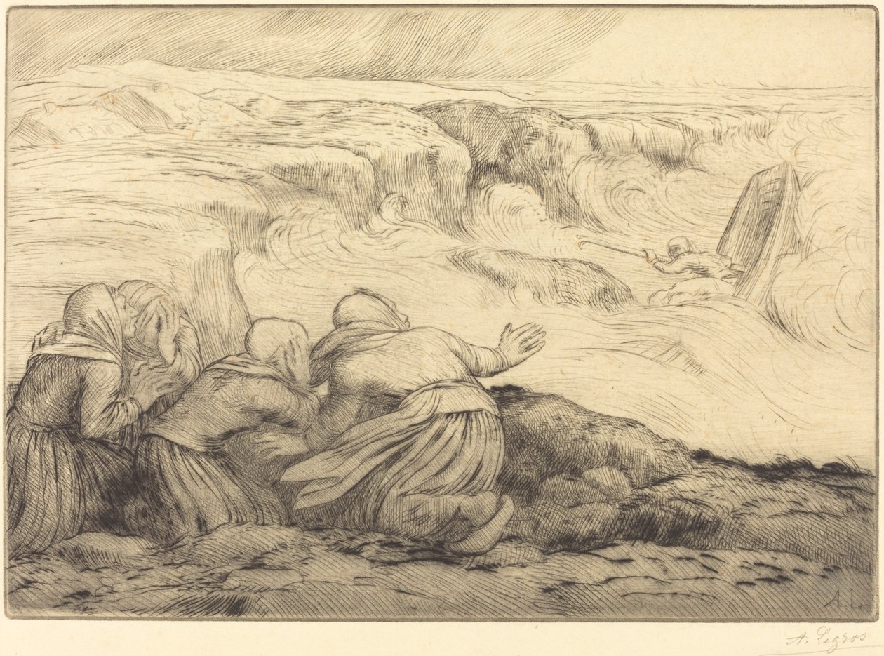 Küçük Tekne Tehlikede (Barque en peril) by Alphonse Legros