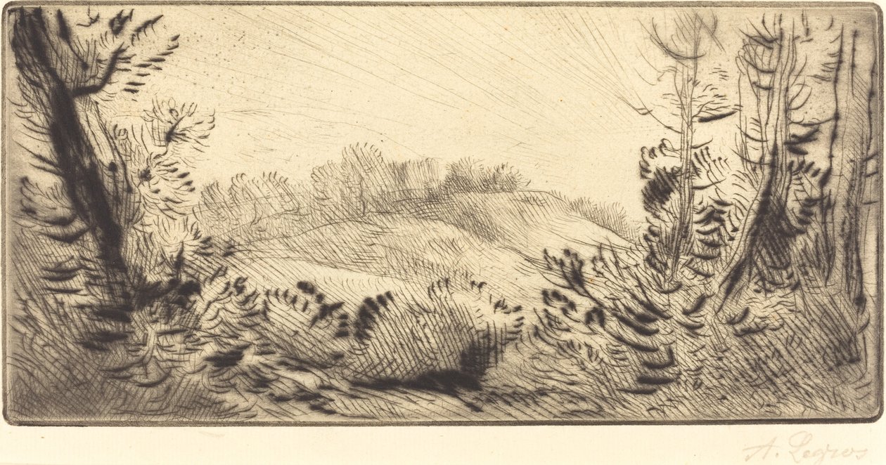 Küçük Hill Le coteau. by Alphonse Legros