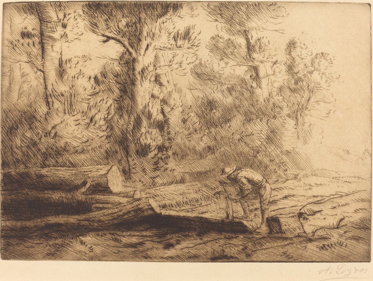 Günlükleri Kare Alma Günlükleri bölen adam. by Alphonse Legros