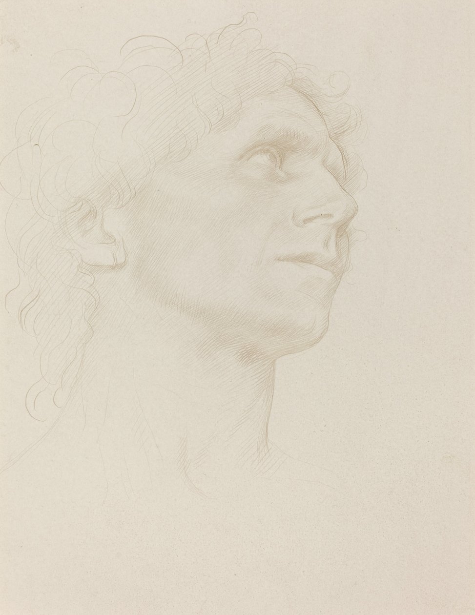 Kadının Başının İncelenmesi, Sağa Döndü by Alphonse Legros