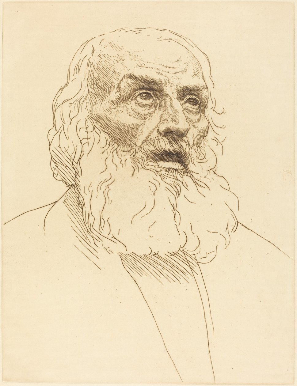 Yaşlı Bir Adamın Çalışması (Etude de vieillard) by Alphonse Legros