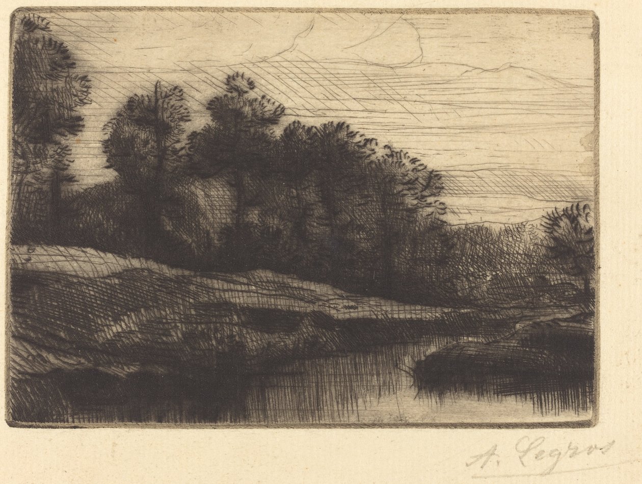 Gün Batımı (Akşam (Gün Batımı)) by Alphonse Legros